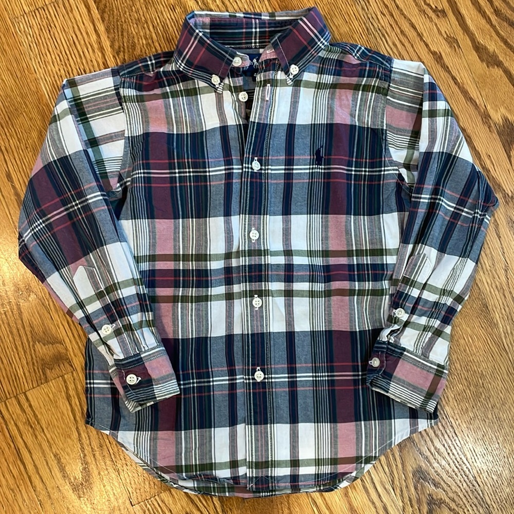 Ralph Lauren Multicolor Plaid Button Down Shirt